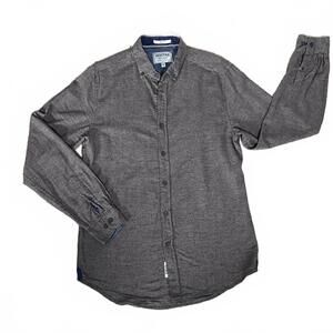 Report Collection Men’s Heritage Slim Fit Button-Up Long Sleeve flannel Shirt M